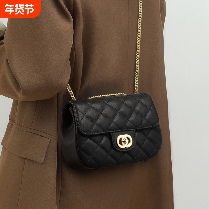 店酷奇包包女百搭小方包今年流行新款菱格潮真皮斜挎包女轻奢时尚,箱包皮具/热销女包/男包,小方包,淘宝优惠券,粉丝福利购,淘宝优惠卷