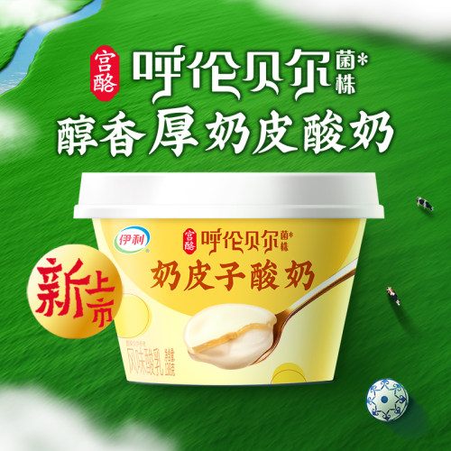 伊利畅轻宫酪奶皮子138g*10杯