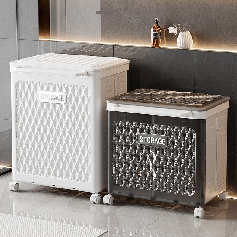 脏衣篮可折叠家用脏衣篓高颜值浴室洗衣篮子脏衣服污衣收纳筐带轮