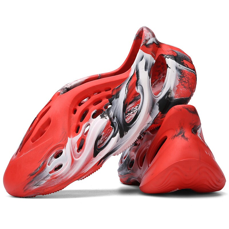 春夏新款迷彩椰子洞洞鞋亲子罗马沙滩鞋休闲凉鞋男Mens shoe