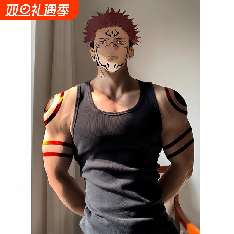 弹力透气背心运动夏季黑色螺纹无袖t恤男款健身坎肩汗衫