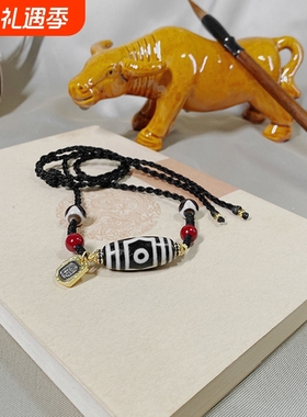 新中式复古天珠男女款简约百搭民族风原创设计可调节扣玛瑙锁骨链