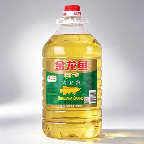 【金龙鱼】精炼一级大豆油单桶5L*1装煎烤烹炸家用炒菜食用油