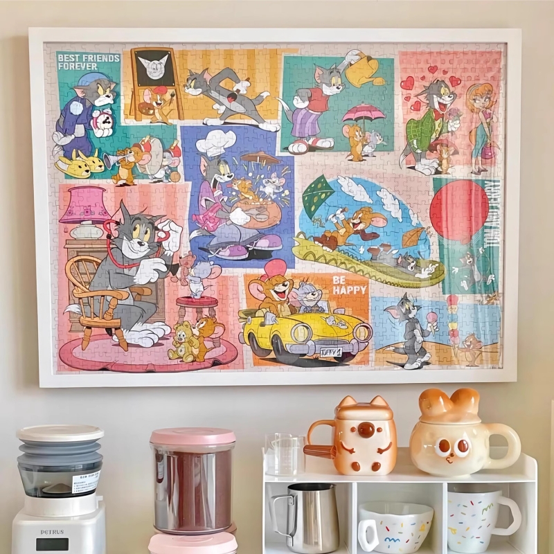 山姆福禄冬灯拼图相框1000片70×50裱框2000片500片拼图300块画框