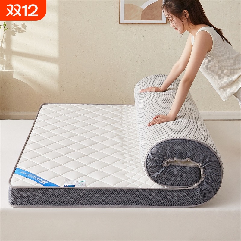 抗压不易学生宿舍便携床垫出租屋可折叠高密度海绵乳胶记忆棉弹簧