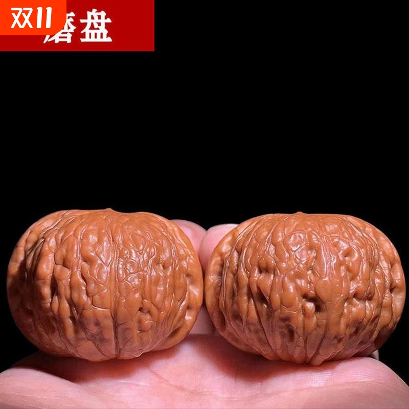 文玩古玩核桃闷尖磨盘狮子头手玩把玩野外生四座楼官帽精选品包浆