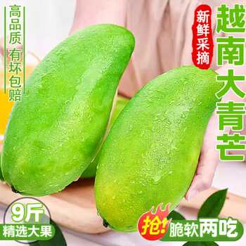单果280g+越南大青芒净重4.5斤券后13元包邮