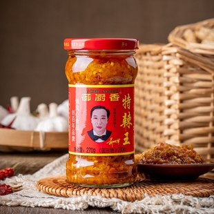 御厨香 270g 特辣王辣椒酱蒜蓉酱农家手工自制超辣下饭剁椒香辣酱