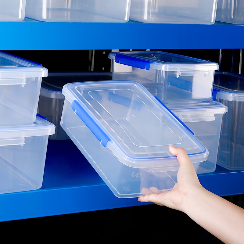 保鲜盒商用密封食品级长方形收纳盒冰箱专用带盖透明大盒盒子塑料