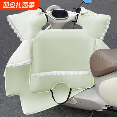电动车挡风被冬季加绒加厚防风罩冬天双面防水四季通用纯色御寒