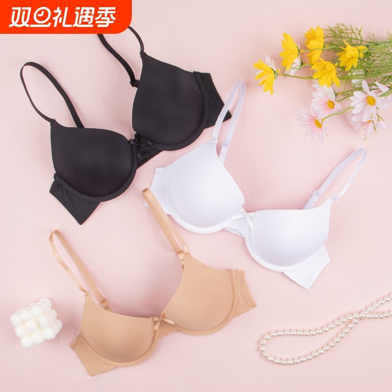 新款舒适透气轻薄内衣大码调整型防下垂文胸聚拢上托女士内衣