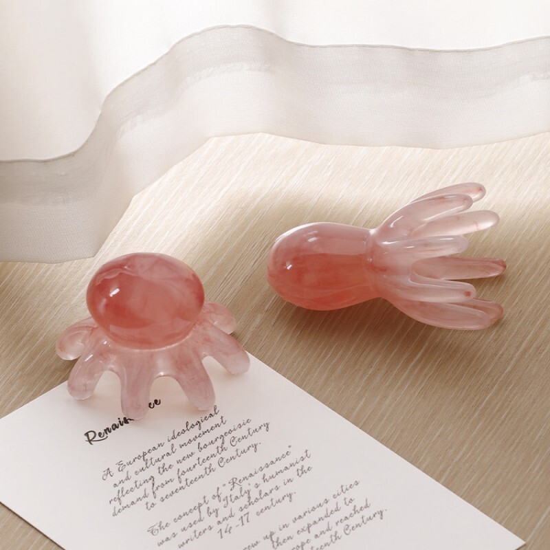 八爪鱼按摩梳章鱼头部头皮经络疏通神器随身便携式头疗专用小梳子