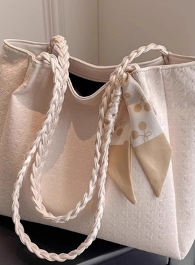 高级感洋气大容量包包2024新款女包时尚通勤单肩包夏天流行托特包