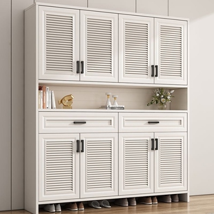 柜别墅大门口户外室外防水防晒阳台柜子蜂窝百叶 a全铝合金属鞋