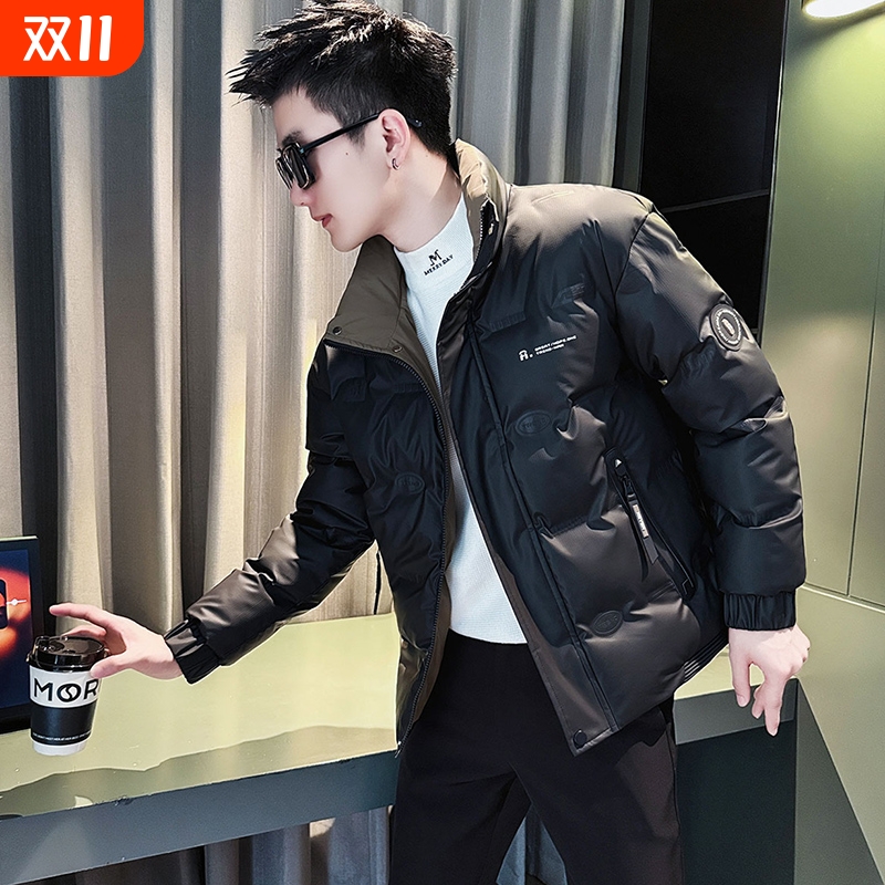 户外冬季羽绒棉服男士潮牌痞帅短款棉袄衣服男款2025新款休闲冬装