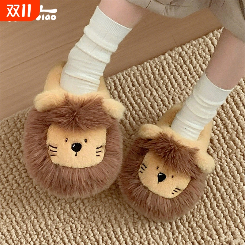 舒适保暖情侣防滑棉拖鞋