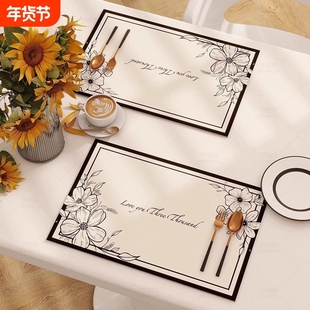 餐垫ins防油西餐桌布一次性轻奢家用餐厅吸水西餐桌布耐高温