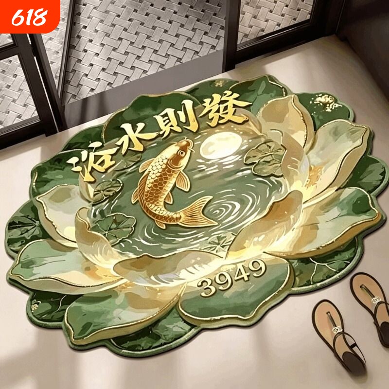 则發新款加厚防滑吸水地垫地毯硅藻泥卫生间浴室卫浴小尺寸裁剪