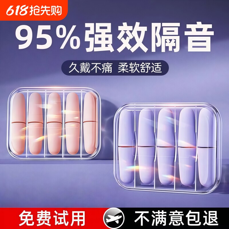 耳塞睡觉睡眠专用超级隔音专业防噪音学生宿舍学习神器静降噪耳罩