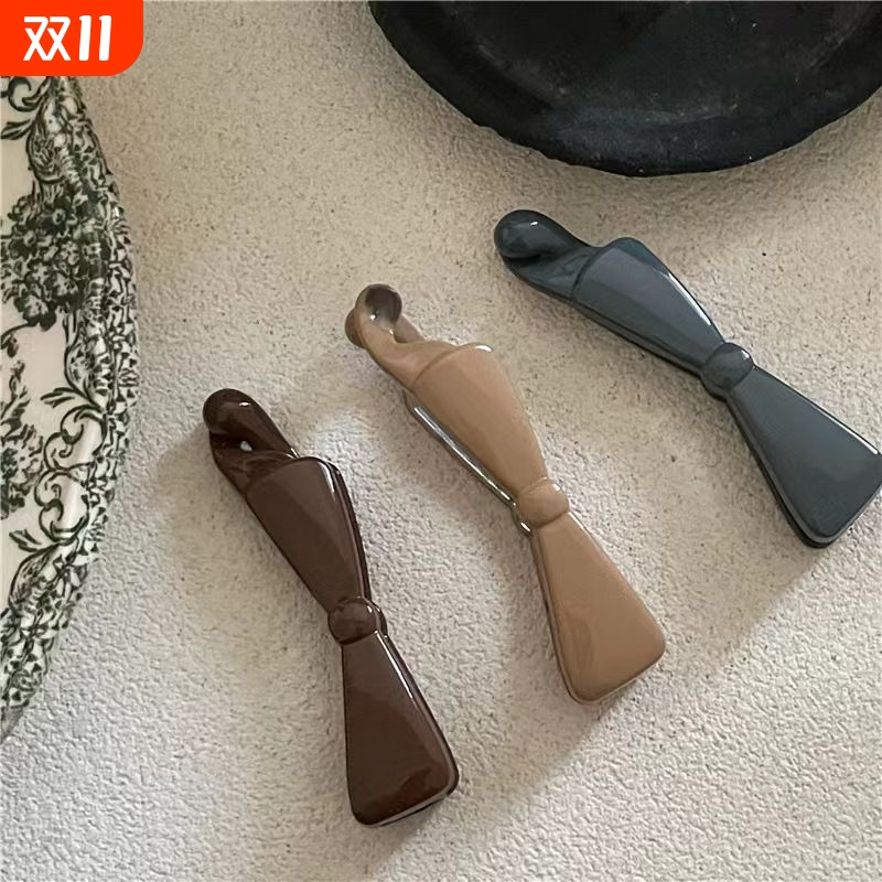 后脑勺新款小号发量少高马尾香蕉夹日常百搭发夹简约防滑竖夹扭夹