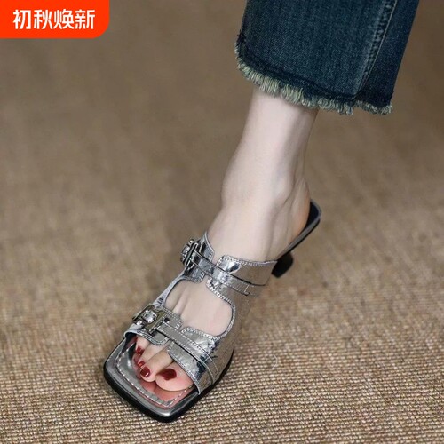 意尔康心选夏季高跟女鞋外穿