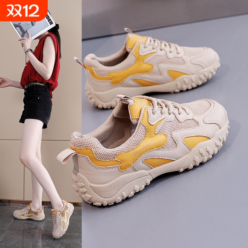 2025春秋季新款运动阿甘鞋女鞋百搭休闲鞋ins板鞋女初中生轻便