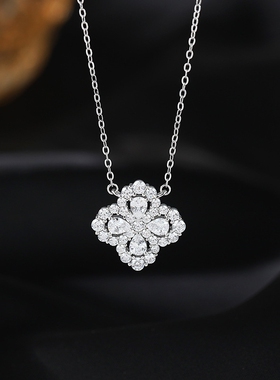 【大牌平替】925银玉兰花项链女国风新中式吊坠高级感锁骨链礼物
