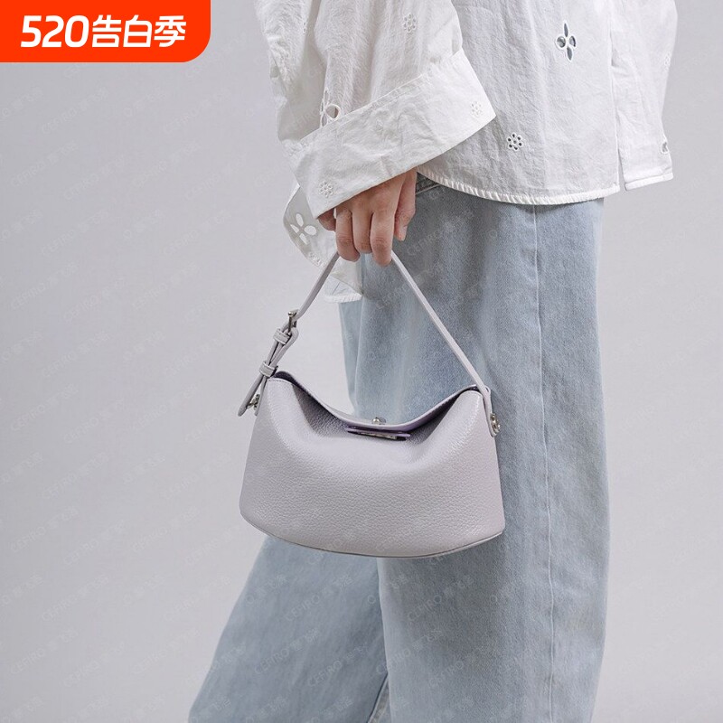 2026新款时尚百搭大容量女士单肩斜挎包休闲小众设计感轻便托特包