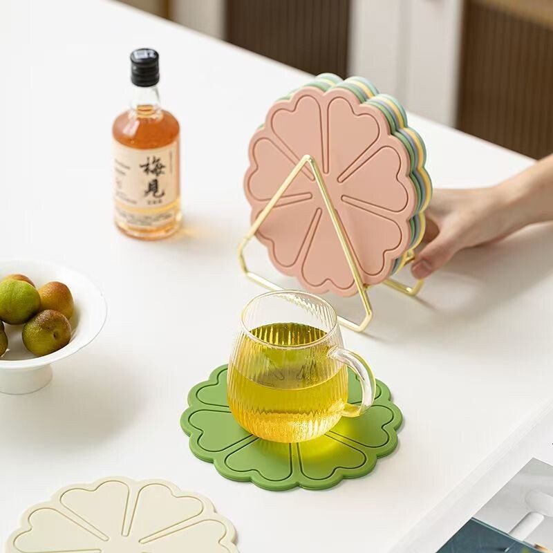 硅胶隔热垫莫兰迪餐垫锅垫杯碗垫子高级感砂锅防烫餐桌垫家用桌面