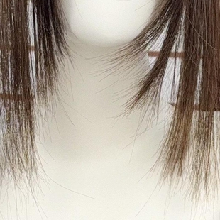 【066 芝芝猫】超长厚鬓角长直发75cm精修鬓角双马尾可扎好发出
