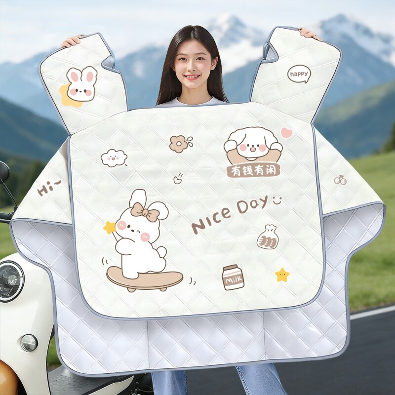 电动车挡风被四季通用夏季防雨防晒遮阳罩摩托车春秋防风防水电瓶