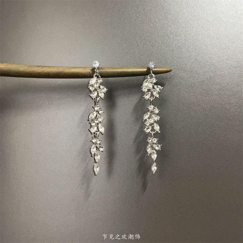 Vintage古着 Wavering Diamond Siler耳饰