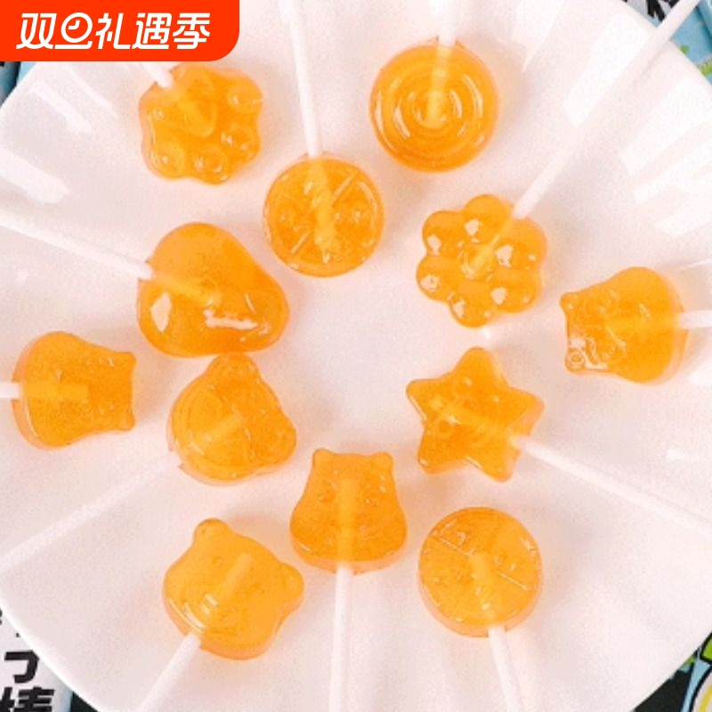 柚子棒棒糖儿童无添加网红糖果奖励学生解馋小零食健康小吃