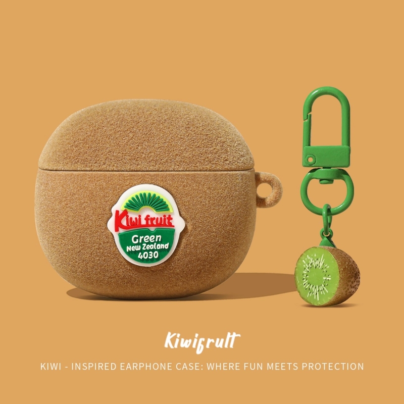 超创意适用airpodspro3保护套airpods4壳苹果耳机套pro二代ipods硅胶3代air4降噪版猕猴桃airpodspro2蓝牙盒