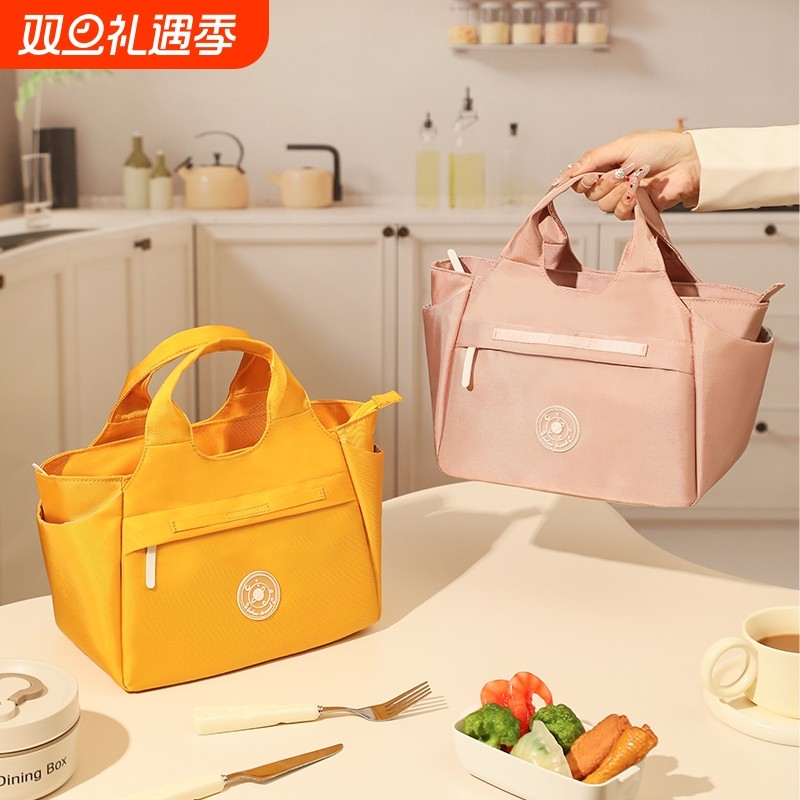 饭盒手提袋保温包便当袋子饭包带饭的餐包饭袋加厚铝箔上班族餐盒