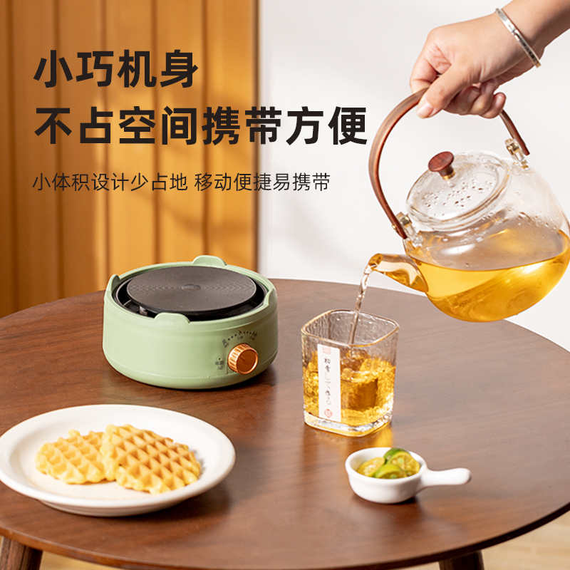 Electric ceramic stove, tea stove, tea cooker, small boiling water tea stove, mini induction cooker, household electric stove, teapot concave