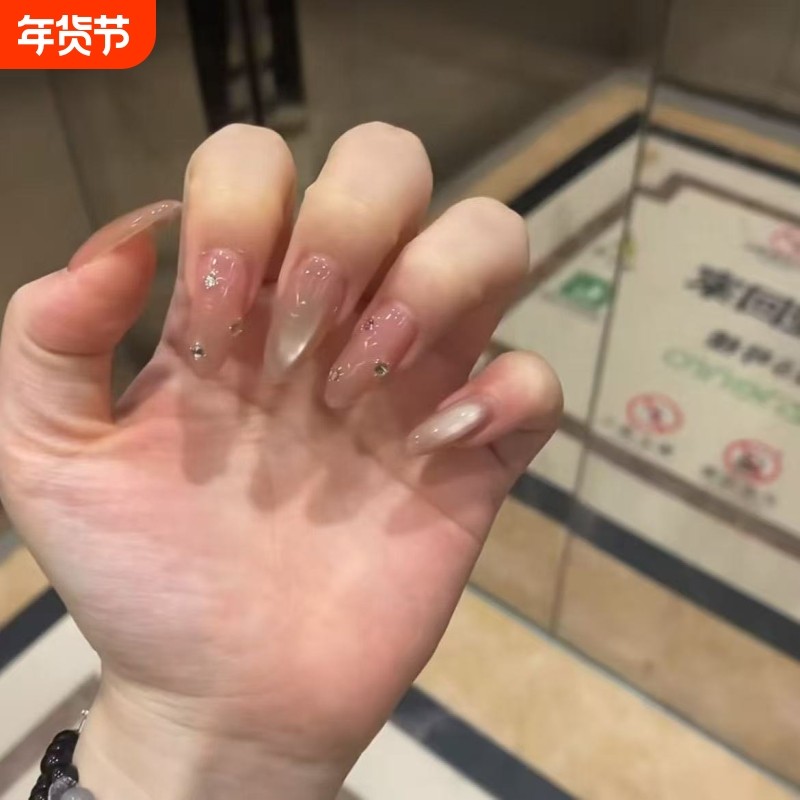 裸门永存~纯手工纯欲嬛嬛同款裸色甘露寺美甲穿戴甲简约气质椭圆,彩妆/香水/美妆工具,穿戴甲/甲片,淘宝优惠券,粉丝福利购,淘宝优惠卷