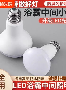 浴霸中间照明灯浴室专用防水LED灯可替代老式灯E27螺口 防爆耐用