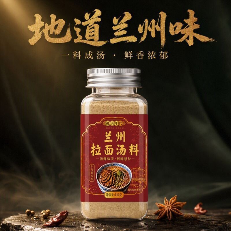 兰州拉面汤料正宗牛肉面汤料调料包家用调料特色泡面拉面专用110g