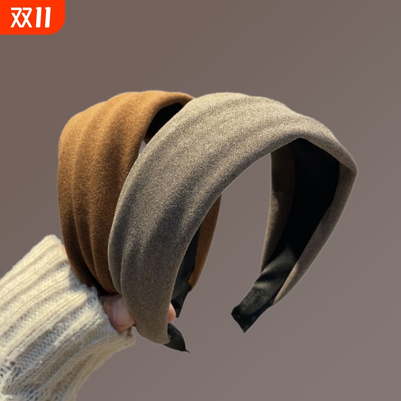 宽边复古秋冬针织发箍2025新款头箍压发洗脸发卡发带头饰发饰加厚