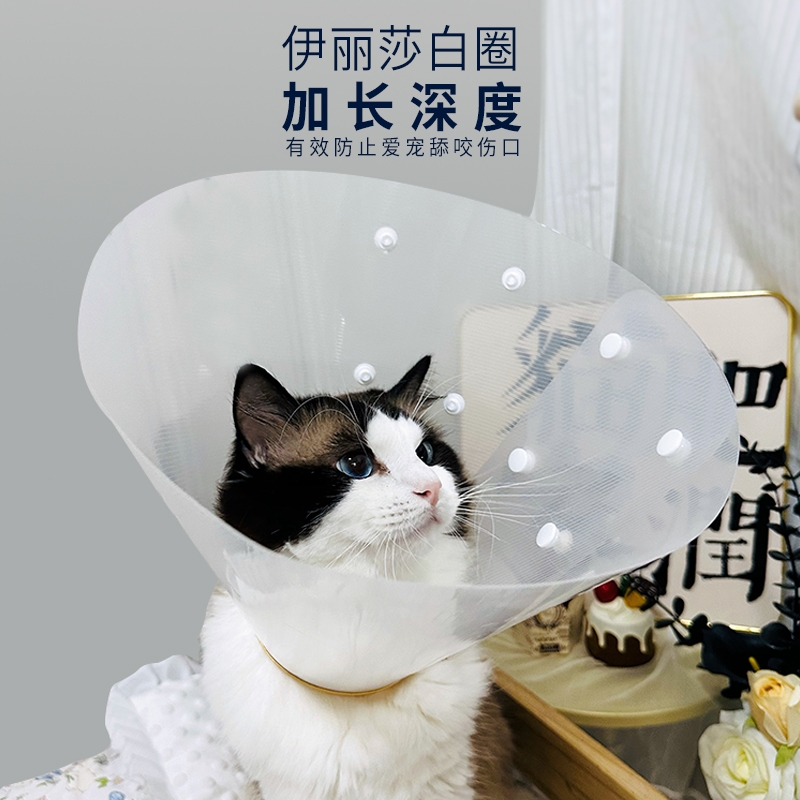 项圈套加深猫防宠物狗伊丽莎白狗头圈加长舔绝育柔软颈圈脖圈猫咪