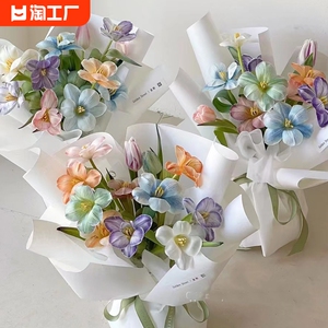 鲜花染色剂染料郁金香康乃馨吸色染色马卡龙布朗尼吸染颜料乌梅子