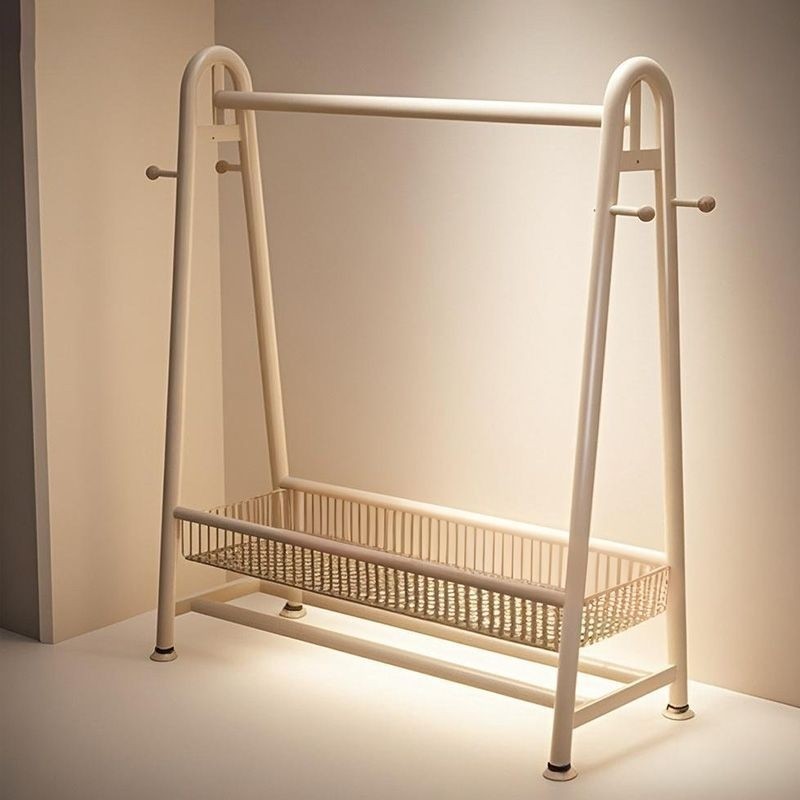 简易衣帽架落地卧室家用挂衣架子衣服收纳架置物结实衣柜飘窗承重