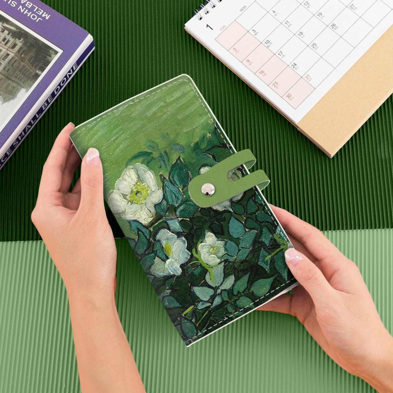 油画卡包女多卡位超大容量卡册卡片收纳新款小众原创设计证件包男