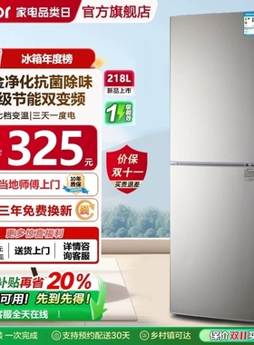 Helor海冰箱小型家用双门电冰箱冷冻冷藏一级迷你节能出租房无霜