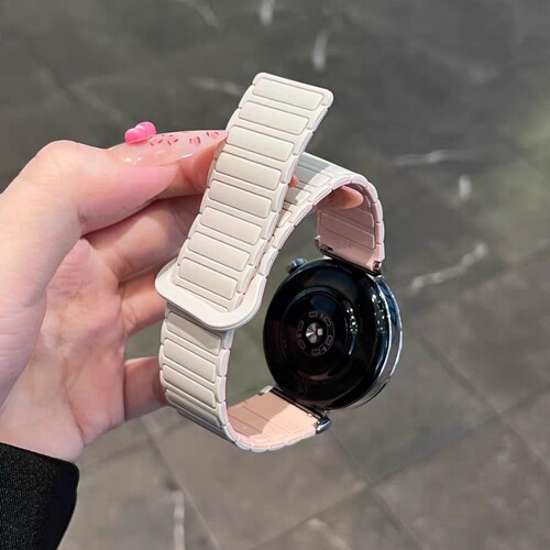 张婧仪同款适用华为gt5pro手表表带watch4pro男女士新款gt3工装gt4硅胶3磁吸gt2专用高级感女款buds星光黑色