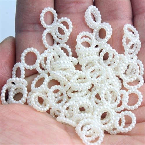 珍珠圈穿珠儿童小圆圈珍珠辫子