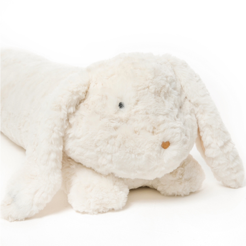 纯色长条抱枕夹腿侧睡