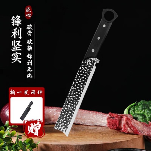 多功能柴刀具户外家用菜刀柴刀纯手工锤纹锻打斩鸡鸭鹅神器多规格