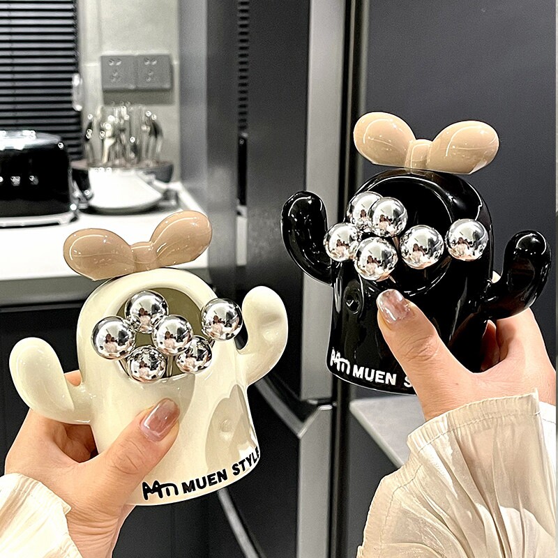 创意水果叉套装家用轻奢高级感甜品蛋糕小叉子不锈钢水果签收纳罐